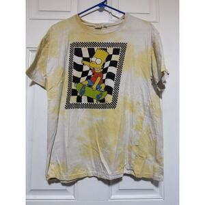 Vintage The Simpsons Bart Simpson T-Shirt‎  Tie Dye Size Large
